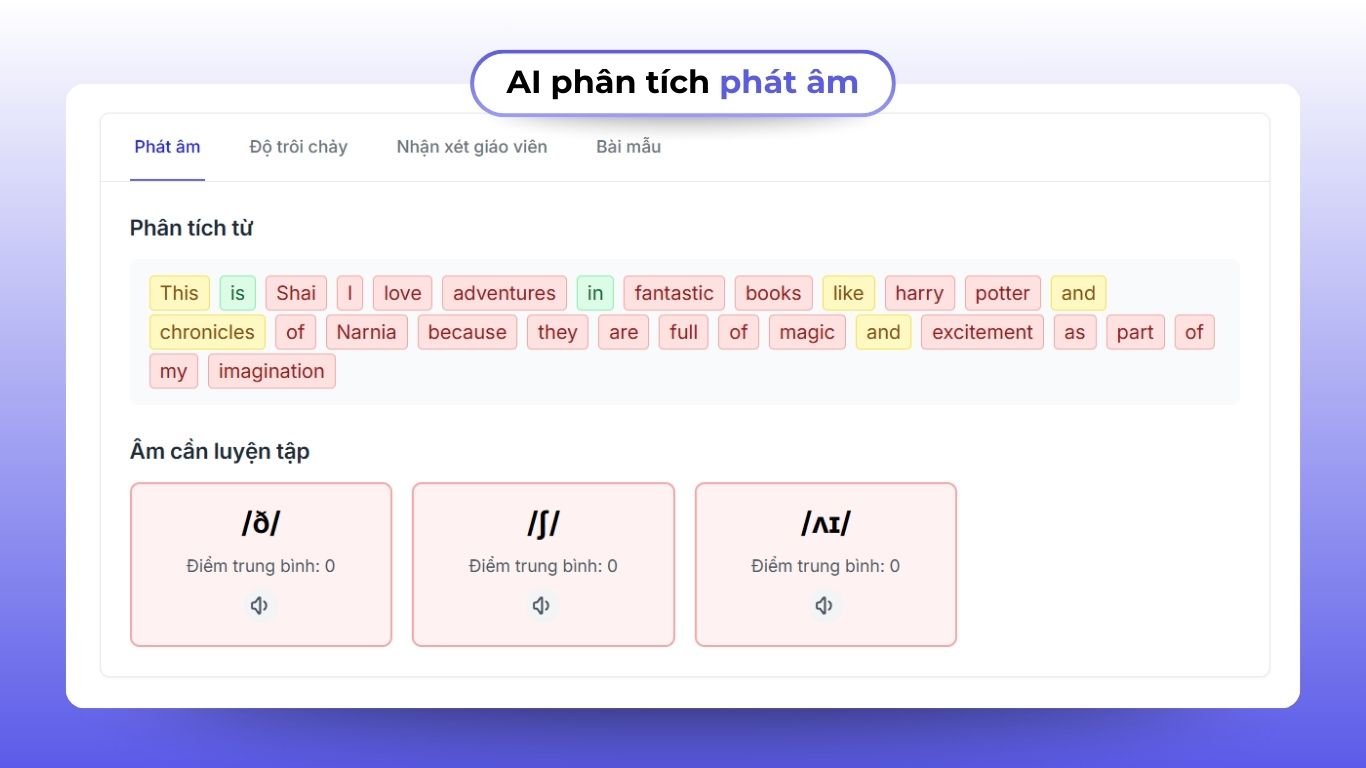 ai chấm speaking 1