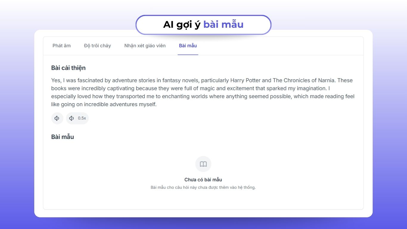 ai chấm speaking 4