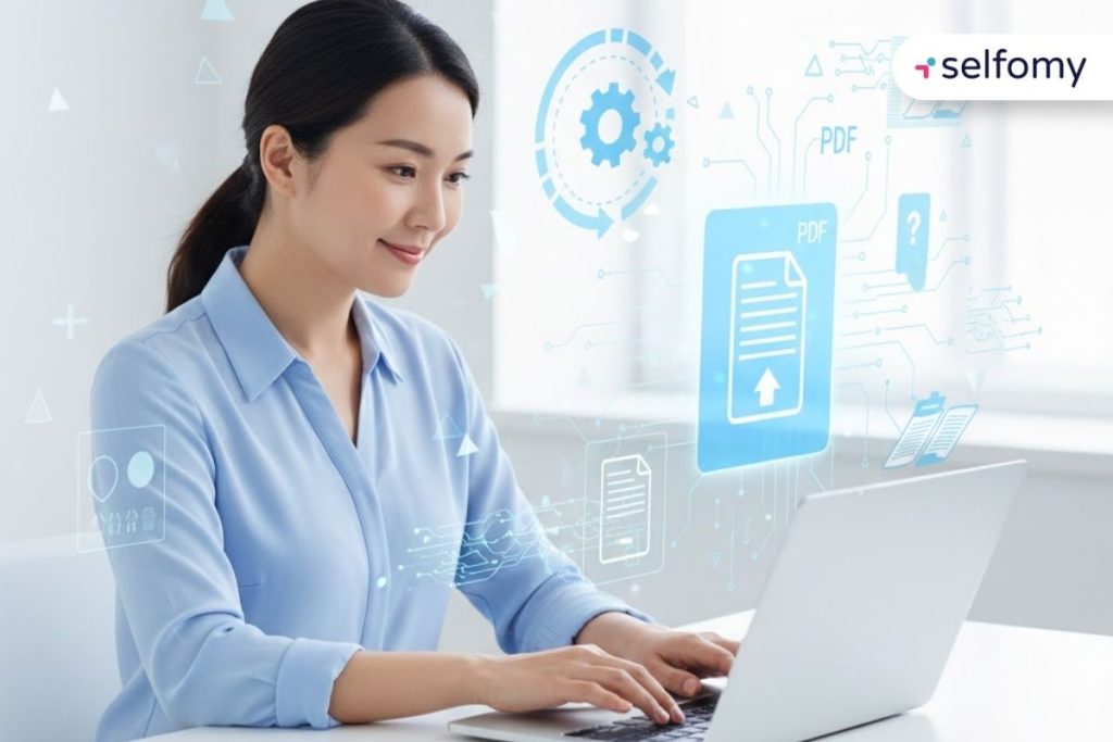 Giáo viên dễ dàng nhập đề thi trên Selfomy One nhờ tính năng đọc file PDF thông minh