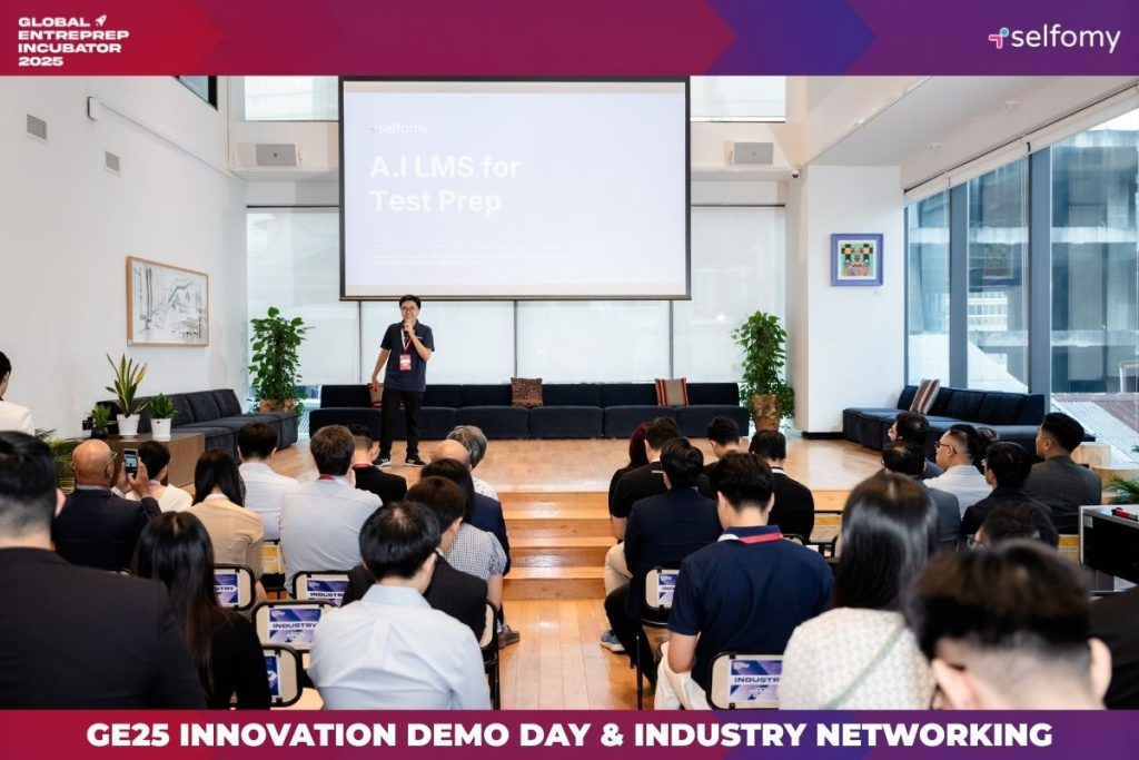 Bùi Lê Chí Bảo (Founder Selfomy) trình bày giải pháp trước các nhà đầu tư