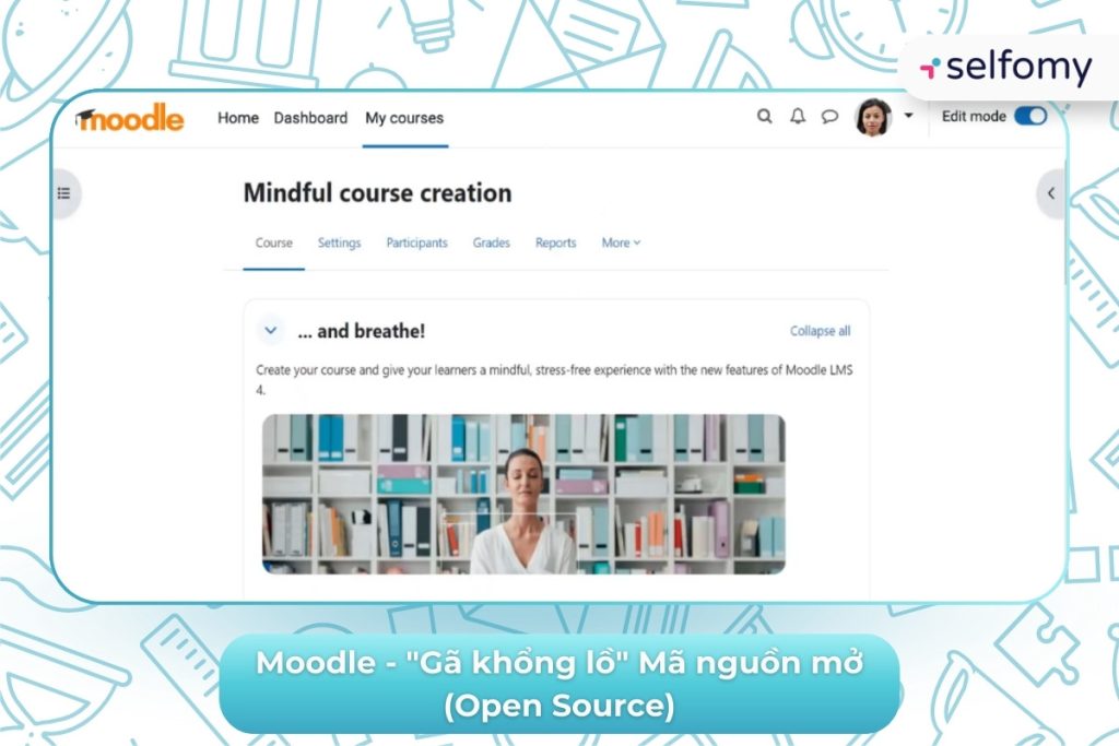 Nền tảng mã nguồn mở với kho plugin đa dạng - Moodle