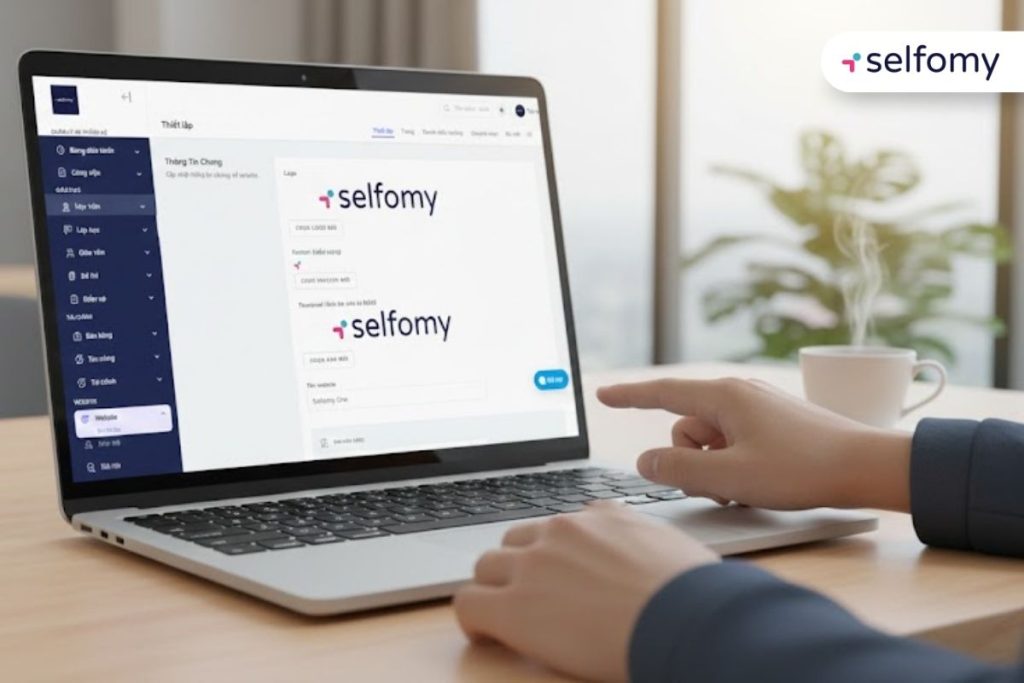 Công cụ Website Builder trong Selfomy One cho phép trung tâm chủ động tùy chỉnh
