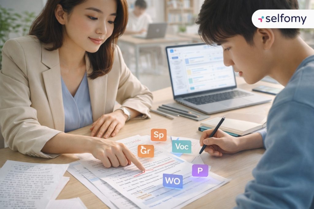 Chấm bài Writing nhanh hơn nhờ vào các mã sửa lỗi
