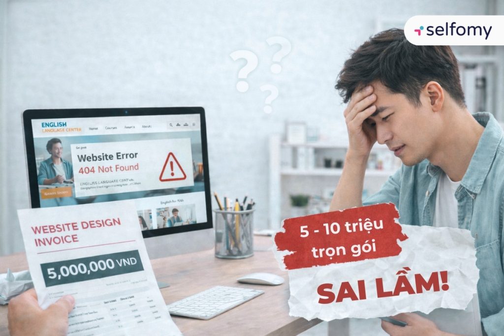 Nhiều trung tâm rơi vào cái bẫy chi phí thiết kế web trung tâm tiếng Anh giá rẻ