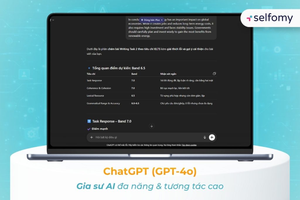 Gã khổng lồ AI ChatGPT hỗ trợ phân tích bài viết tiếng Anh