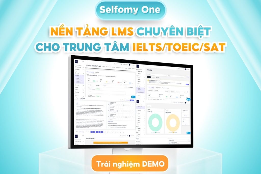 Selfomy One có phiên bản dùng thử 15 ngày giúp các doanh nghiệp trải nghiệm phần mềm quản lý trung tâm miễn phí tốt nhất