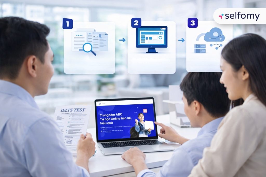 Các bước cơ bản số hóa học liệu cho trung tâm Anh ngữ