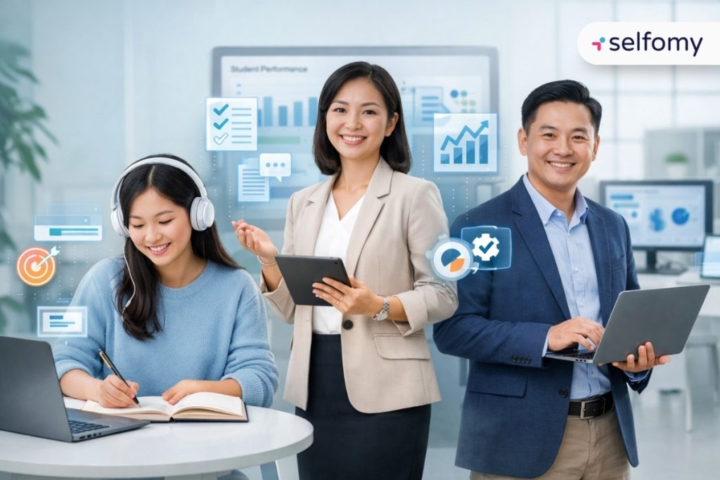 Lợi ích cho cả học viên - giảng viên - nhà quản trị khi chuyển dịch sang quản lý bằng hệ thống