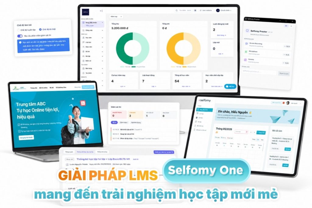 Nắm bắt xu hướng học tiếng Anh online 2026 với giải pháp LMS toàn diện Selfomy One