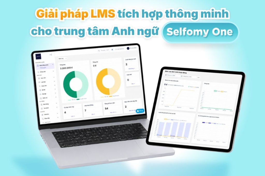 Selfomy One là nền tảng LMS được tích hợp thêm các tính năng cần thiết của CRM