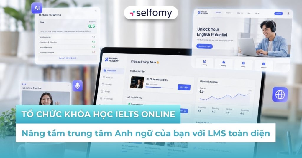 Quy trình tổ chức khóa học IELTS Online toàn diện cho trung tâm Anh ngữ hiện đại