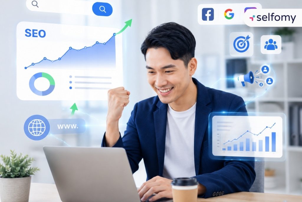Website luyện thi IELTS thương hiệu riêng còn hỗ trợ tốt về mặt Marketing