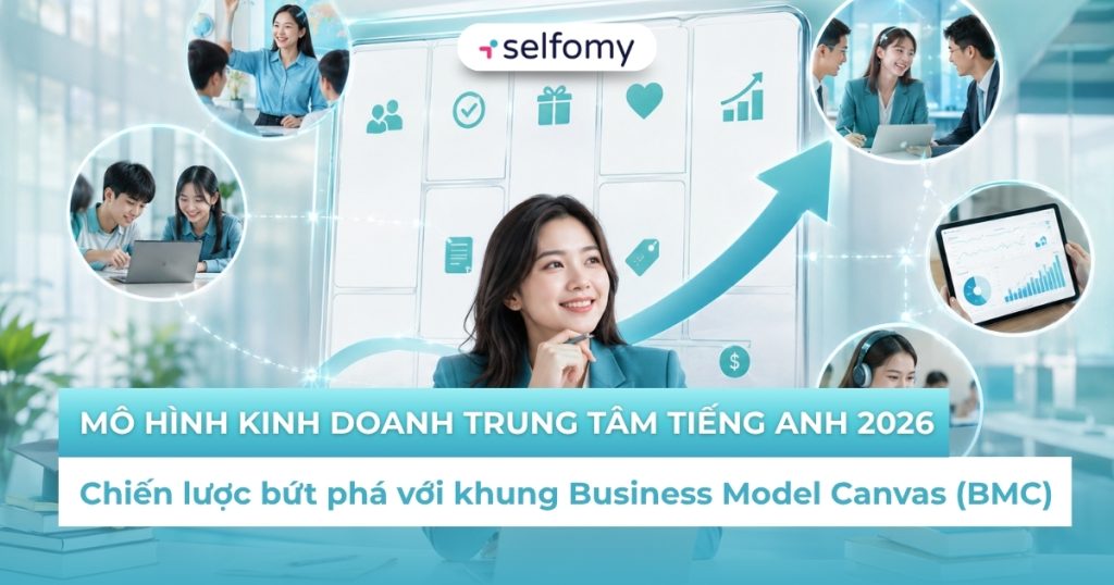 Mô hình kinh doanh trung tâm tiếng Anh 2026: Chiến lược bứt phá dựa trên khung Business Model Canvas (BMC)