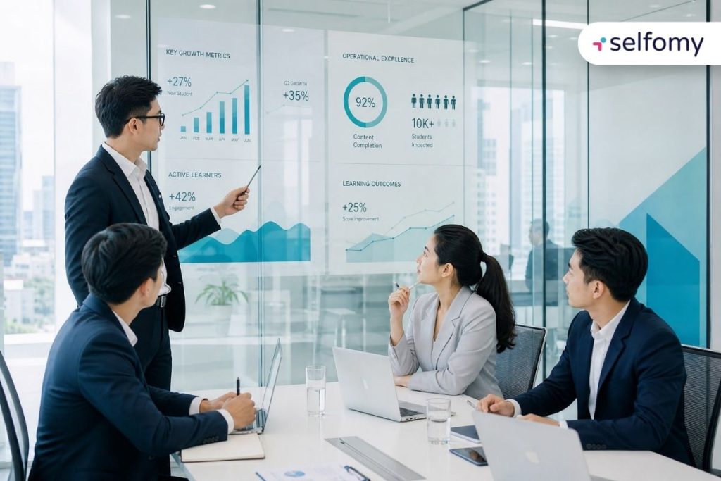 Hệ thống phần mềm TOEIC LMS là nền tảng vững chắc để trung tâm mở rộng quy mô không giới hạn