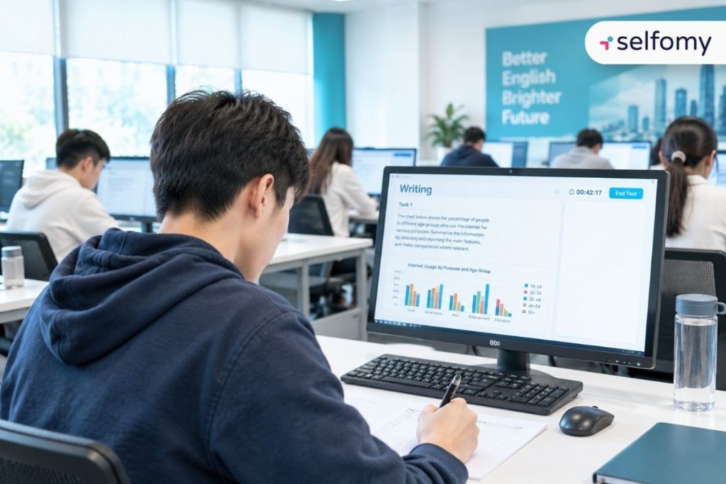 IELTS Writing on Paper là việc thí sinh thi IELTS trên máy tính với phần Writing viết tay