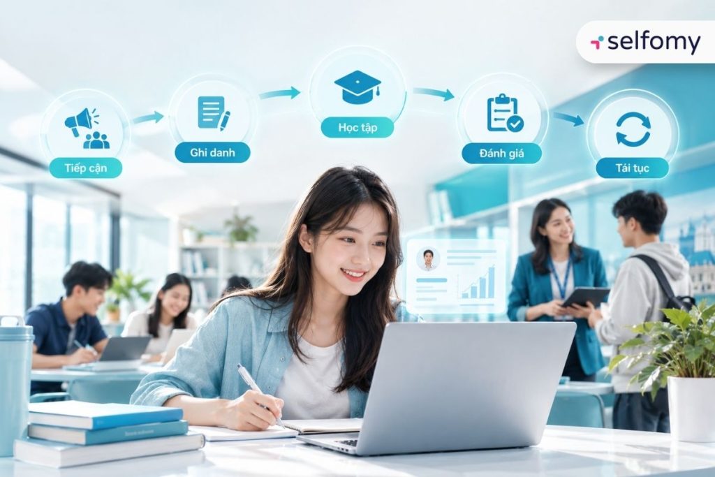 Một quy trình vận hành tốt phải kết nối liền mạch toàn bộ hành trình của học viên, thay vì tách rời tuyển sinh và đào tạo