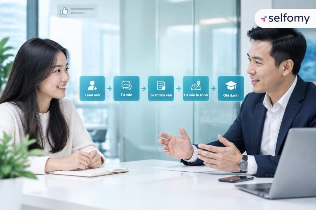 Mỗi trạng thái tuyển sinh cần có điều kiện chuyển tiếp và người chịu trách nhiệm rõ ràng